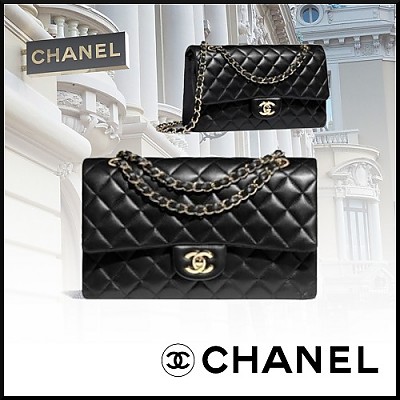 [스페셜오더]CHANEL-A01112 샤넬 루테늄 메탈 클래식 플랩백