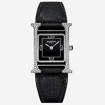 HERMES-에르메스 Heure H Double Jeu watch 블랙다이얼 레이디스 워치