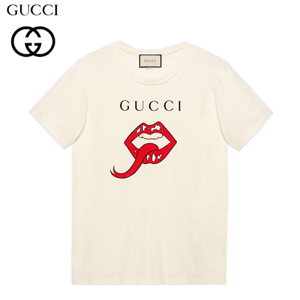 GUCCI-493117 1307 구찌 메탈 구찌 프린트 오버사이즈 티셔츠