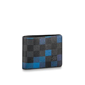 [스페셜오더]LOUIS VUITTON-N60180 루이비통 다미에 그라파이트 블루 픽셀 슬렌더 월릿