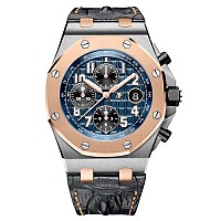 [스페셜오더]Audemars Piguet-오데마피게 로얄 오크 듀얼타임 파워리저브 스틸 블랙 41mm