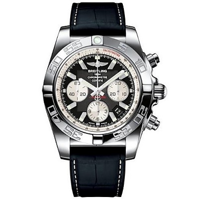 [스페셜오더]BREITLING-브라이틀링 크로노맷 크로노그래프 가죽스트랩 시계44mm