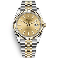 [스페셜오더]ROLEX-롤렉스 데이트저스트 데이트 다이아몬드 스틸 다크 로디움 시계 41mm