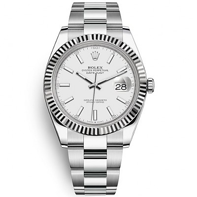 [스페셜오더]ROLEX-롤렉스 데이트저스트 데이트 다이아몬드 스틸 블랙 시계 41mm