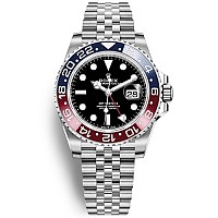 ★[AR팩토리]ROLEX-로렉스 GMT-마스터 II 블루/블랙 세라믹 베젤 스틸 쥬빌리 브레슬릿 남자시계 40mm