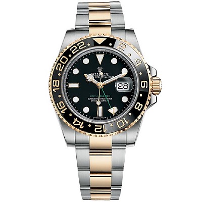 ★[AR팩토리]ROLEX-로렉스 GMT-마스터 II 블루/블랙 세라믹 베젤 스틸 쥬빌리 브레슬릿 남자시계 40mm