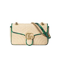 GUCCI-443497 4143 구찌 블루 GG 데님 GG 마몽 스몰 숄더백