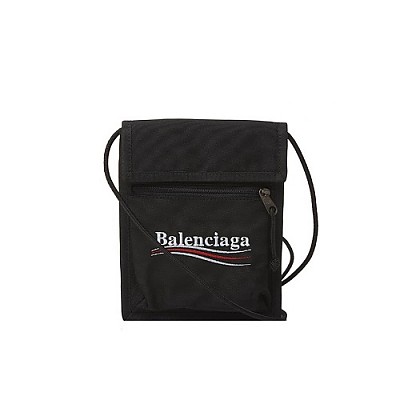 BALENCIAGA-532298 발렌시아가 블랙 스몰 익스플로러 파우치 스트랩 백