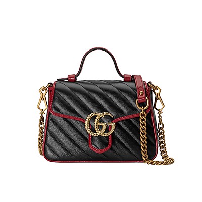 [스페셜오더]GUCCI-583571 9085 구찌 화이트 GG 마몽 미니 탑 핸들백