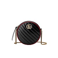 [스페셜오더]GUCCI-550154 6438 구찌 GG 마몽 마틀라세 쉐브론 미니 라운드 레플리카숄더백