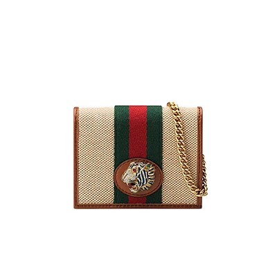 [스페셜오더]GUCCI-573790 8406 구찌 라자 체인 카드 케이스 월릿