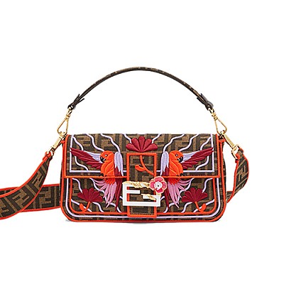 [스페셜오더]FENDI-8BR600 펜디 블루 더블 F 데님 바게트 라지