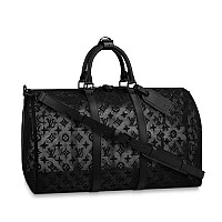 LOUIS VUITTON-M11596 루이비통 블랙 브러시드 모노그램 키폴 반둘리에 50