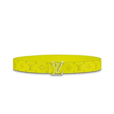 LOUIS VUITTON-M0158Q 루이비통 화이트 LV 이니셜 리버서블 양면 이미테이션벨트 40MM