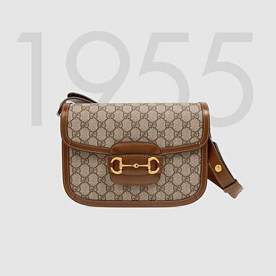 [스페셜오더]GUCCI-602204 8497 구찌 블루 1955 Horsebit 홀스빗 Web 핸드백