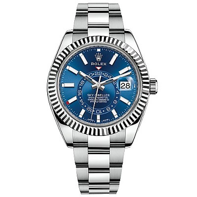 [스페셜오더]ROLEX-롤렉스 SKY-DWELLER 스카이 드웰러 스틸 블루 레플리카시계 42mm