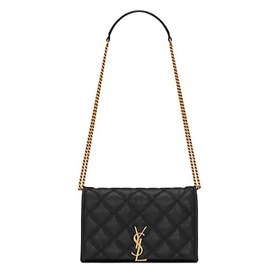 [스페셜오더]SAINT LAURENT-585031 생 로랑 레드 다이아몬드 퀼팅 Becky 체인 WOC