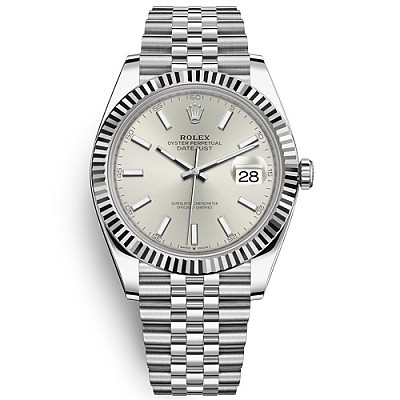 [스페셜오더]ROLEX-롤렉스 데이트저스트 데이트 플루티드 베젤 스틸 남녀공용 시계 36mm