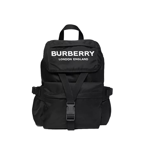 [스페셜오더]BURBERRY-80141301 버버리 블랙 스몰 로고 프린트 백팩