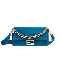 [스페셜오더]FENDI-8BR771 펜디 블루 더블 F 데님 바게트 라지