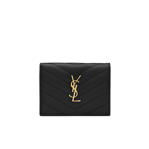 [스페셜오더]SAINT LAURENT-530841 생 로랑 블랙 골드 모노그램 카드 홀더