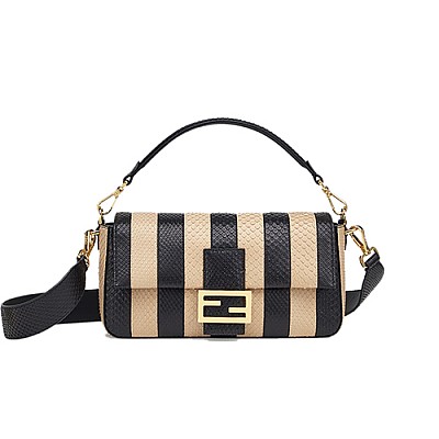 [스페셜오더]FENDI-8BR600 펜디 블루 더블 F 데님 바게트 라지