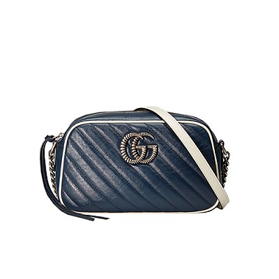 [스페셜오더]GUCCI-447632 8561 구찌 GG 마몽 베이지/레드 스몰 핸드백