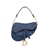 [스페셜오더]DIOR-1ADPO093 디올 블랙 카프스킨 가죽 SADDLE 백