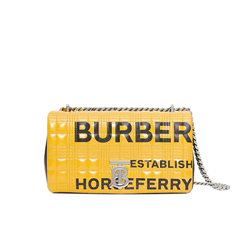 [스페셜오더]BURBERRY-80213081 버버리 옐로우 스몰 호스페리 프린트 퀼팅 롤라백