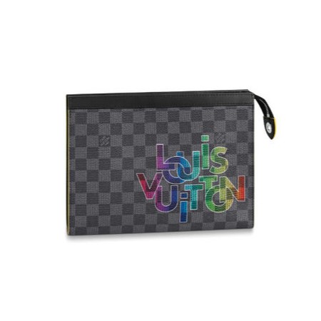 [스페셜오더]LOUIS VUITTON-N60307 루이비통 다미에 그라파이트 옐로우 레터링 포쉐트 보야주 MM