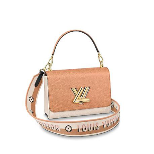 [스페셜오더]LOUIS VUITTON-M55677 루이비통 베쥬 나미비아/쿼츠 화이트 에삐 레더 트위스트 MM