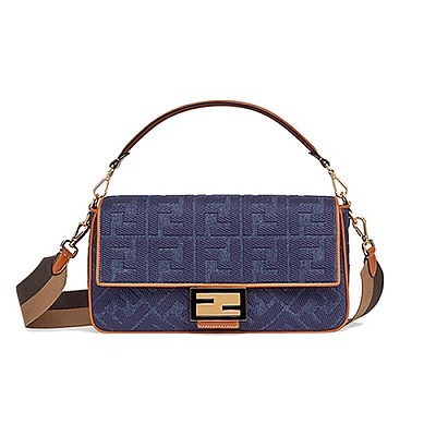 [스페셜오더]FENDI-8BR771 펜디 브라운 스웨이드 바게트 라지