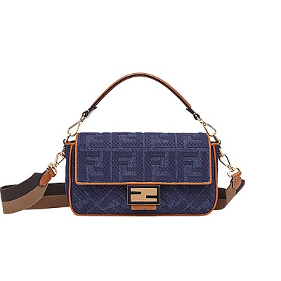 [스페셜오더]FENDI-8BR600 펜디 핑크 패브릭 미디엄 바게트 백