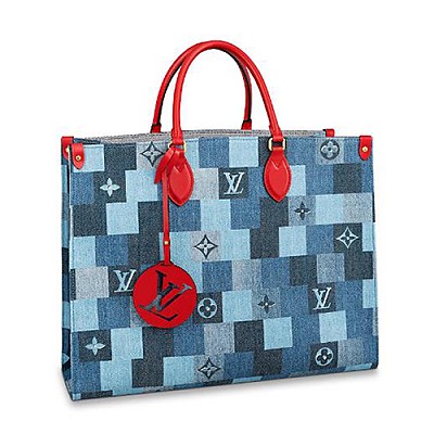 [스페셜오더]LOUIS VUITTON-M55421 루이비통 블랙/코클리코 레드 모노그램 시어링 온더고