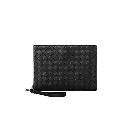 [스페셜오더]BOTTEGA VENETA-601056 보테가 베네타 블랙 앞면 지퍼 포켓 스몰 도큐먼트 케이스