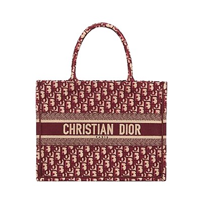 [스페셜오더]DIOR-M1296 디올 핑크 Toile De Jouy 자수 스몰 BOOK TOTE 백