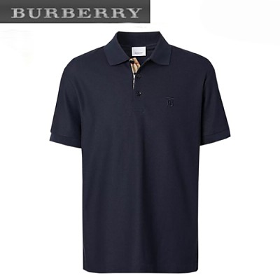 BURBERRY-80140061 버버리 그레이 모노그램 모티프 피케 폴로셔츠