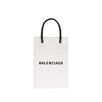 [스페셜오더]BALENCIAGA-593826 발렌시아가 그레이 스퀘어 쇼핑 휴대폰 지갑 백