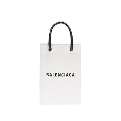 [스페셜오더]BALENCIAGA-593826 발렌시아가 그레이 스퀘어 쇼핑 휴대폰 지갑 백