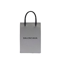 [스페셜오더]BALENCIAGA-593826 발렌시아가 화이트 스퀘어 쇼핑 휴대폰 지갑 백