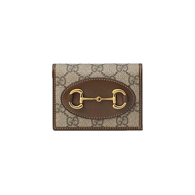 [스페셜오더]GUCCI-‎658549 8563 구찌 브라운 홀스빗 GG 수프림 1955 카드 케이스