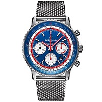 [스페셜오더]BREITLING-브라이틀링 내비타이머 로즈 골드 스틸 실버 Man´s 38mm
