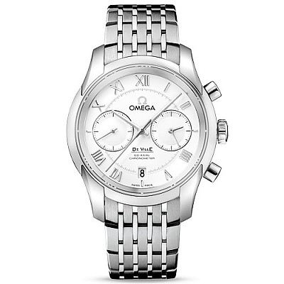 [스페셜오더]OMEGA-오메가 드빌 아워 비전 크로노미터 스틸 실버 드레스시계 41mm