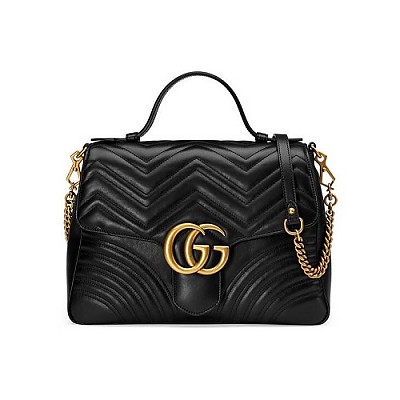 [스페셜오더]GUCCI-498109 5729 구찌 더스트 핑크 GG 마몽 미디엄 탑 핸들백