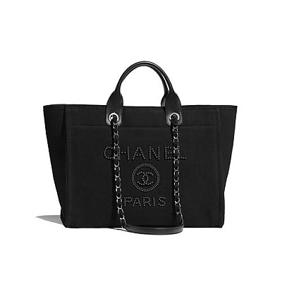 [스페셜오더]CHANEL-A66941 샤넬 베이지 캔버스 도빌 쇼핑백