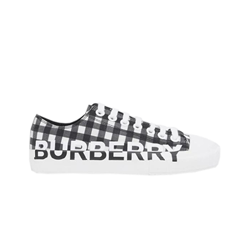 BURBERRY-80286311 버버리 로고 프린트 깅엄 스니커즈