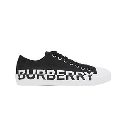 BURBERRY-80286311 버버리 로고 프린트 깅엄 스니커즈