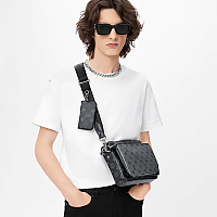 LOUIS VUITTON-M24753 루이비통 네이비 모노그램 섀도우 트리오 메신저