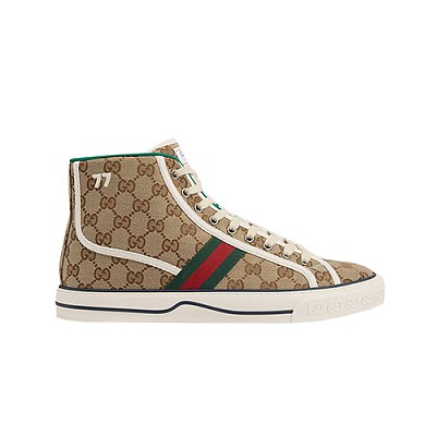 GUCCI-627838 9074 구찌 화이트 미니 GG 테니스 1977 하이탑 스니커즈