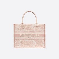 [스페셜오더]CHRISTIAN DIOR-M1296 디올 라임 Toile de Jouy Reverse 자수 스몰 DIOR BOOK TOTE 백